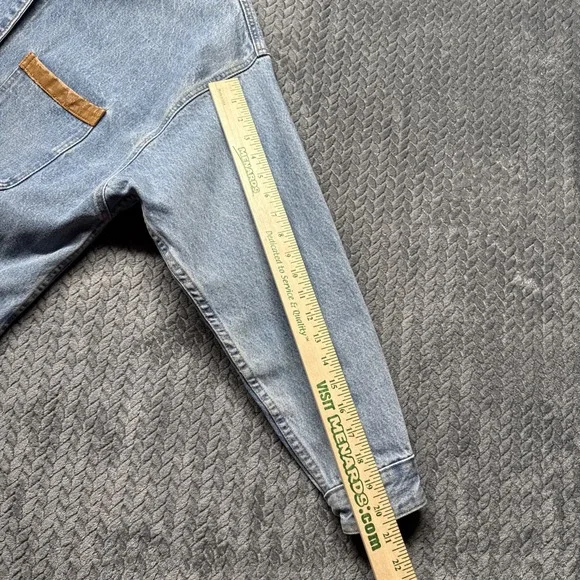VTG Denim Chore Coat XL Heavy Duty Work Jacket Bucky Calamity Jeans USA Deadwood - Picture 13 of 13